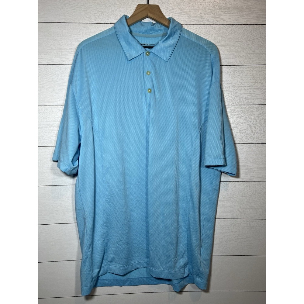 Nike Golf Fit Dry XL Blue Golf Polo T Shirt for‎ Golfing Golfer Driving Range